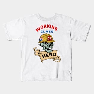 Working Class Hero-Skull-Humor Kids T-Shirt